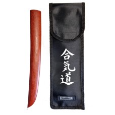 Tanto in legno completo di custodia in nylon con ideogramma Aikido
