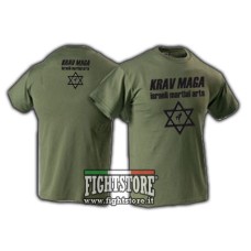 T-shirt Krav maga Verde militare